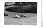 MG K3, Frazer-Nash BMW and Alvis cars racing at Brooklands by Bill Brunell