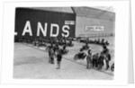 Motorcycles on the start line at the MCC Members Meeting, Brooklands, 10 September 1938 by Bill Brunell