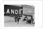 Motorcycles on the start line at the MCC Members Meeting, Brooklands, 10 September 1938 by Bill Brunell