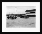 Triumph and Alvis cars at the MCC Members Meeting, Brooklands, 10 September 1938 by Bill Brunell
