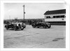 Triumph and Alvis cars at the MCC Members Meeting, Brooklands, 10 September 1938 by Bill Brunell