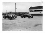 Triumph and Alvis cars at the MCC Members Meeting, Brooklands, 10 September 1938 by Bill Brunell