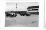 Triumph and Alvis cars at the MCC Members Meeting, Brooklands, 10 September 1938 by Bill Brunell