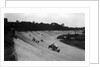 Bentley leading a Barnato-Hassan Special and a Jensen, October Long Handicap, Brooklands, 1938 by Bill Brunell