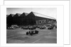 Cars racing at the MCC Members Meeting, Brooklands, 10 September 1938 by Bill Brunell