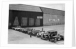 Cars on the start line at the JCC Members' Day, Brooklands, 8 July 1939 by Bill Brunell