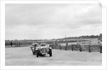 Cars racing through the chicane, JCC Members Day, Brooklands, 8 July 1939 by Bill Brunell