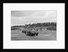 Frazer-Nash BMW 328 and Riley at the chicane, JCC Members Day, Brooklands, 1939 by Bill Brunell