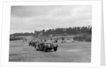Frazer-Nash BMW 328 and Riley at the chicane, JCC Members Day, Brooklands, 1939 by Bill Brunell