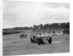 Cars racing through the chicane, JCC Members Day, Brooklands, 8 July 1939 by Bill Brunell