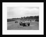 Cars racing through the chicane, JCC Members Day, Brooklands, 8 July 1939 by Bill Brunell