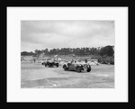 Cars racing through the chicane, JCC Members Day, Brooklands, 8 July 1939 by Bill Brunell