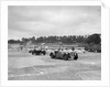 Cars racing through the chicane, JCC Members Day, Brooklands, 8 July 1939 by Bill Brunell