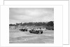 Cars racing through the chicane, JCC Members Day, Brooklands, 8 July 1939 by Bill Brunell