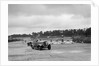 J Cleland's Ford V8 and JH Barker's Riley Lynx at the chicane, JCC Members Day, Brooklands, 1939 by Bill Brunell