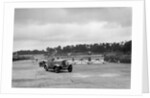J Cleland's Ford V8 and JH Barker's Riley Lynx at the chicane, JCC Members Day, Brooklands, 1939 by Bill Brunell