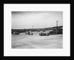 Motor race on the Campbell Circuit at Brooklands by Bill Brunell
