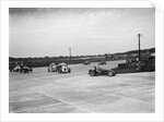 Motor race on the Campbell Circuit at Brooklands by Bill Brunell