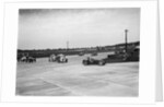 Motor race on the Campbell Circuit at Brooklands by Bill Brunell