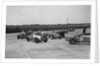 Cars racing at the BARC Meeting on the Campbell Circuit, Brooklands, 15 October 1938 by Bill Brunell