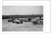 Cars racing at the BARC Meeting on the Campbell Circuit, Brooklands, 15 October 1938 by Bill Brunell