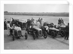 Frazer-Nash, Samson and Riley cars at an Inter-Club Meeting, Brooklands, 20 June 1931 by Bill Brunell