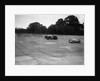 Invicta and Vauxhall 30/98 racing on the banking at an Inter-Club Meeting, Brooklands, 20 June 1931 by Bill Brunell