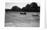 Invicta and Vauxhall 30/98 racing on the banking at an Inter-Club Meeting, Brooklands, 20 June 1931 by Bill Brunell