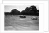 Invicta and Vauxhall 30/98 racing on the banking at an Inter-Club Meeting, Brooklands, 20 June 1931 by Bill Brunell