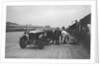 GL Baker's 5954 cc Minerva undergoing a rear wheel change at Brooklands by Bill Brunell