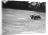 GL Baker's 5954 cc Minerva racing a 1930 Frazer-Nash Sportop on the banking at Brooklands by Bill Brunell
