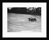 GL Baker's 5954 cc Minerva racing a 1930 Frazer-Nash Sportop on the banking at Brooklands by Bill Brunell