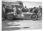 Earl Howe in his Delage GP at the BARC Meeting, Brooklands, 25 May 1931 by Bill Brunell