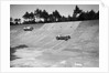 Two Bugatti Type 35s racing on the Members Banking at Brooklands by Bill Brunell