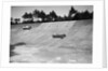 Two Bugatti Type 35s racing on the Members Banking at Brooklands by Bill Brunell