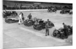 Cars on the starting grid at the JCC Members Day, Brooklands, 4 July 1931 by Bill Brunell