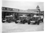 Talbot 105s of John Cobb and Tim Rose-Richards at the BRDC 500 Mile Race, Brooklands, 1931 by Bill Brunell