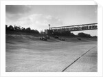 Cars racing on Byfleet Banking during the BRDC 500 Mile Race, Brooklands, 3 October 1931 by Bill Brunell