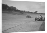 Cars racing on Byfleet Banking during the BRDC 500 Mile Race, Brooklands, 3 October 1931 by Bill Brunell