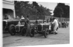 Minerva, Austin and Alvis at the start of an Inter-Club Meeting, Brooklands, 20 June 1931 by Bill Brunell