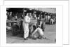 Mechanic working on a Talbot 105 at the JCC Double Twelve race, Brooklands, 8/9 May 1931 by Bill Brunell