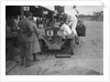 Talbot 90 of E and SJ Burt in the pits at the JCC Double Twelve race, Brooklands,  May 1931 by Bill Brunell