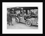 MG C type of TVG Selby and G Hendy in the pits at the JCC Double Twelve race, Brooklands, May 1931 by Bill Brunell