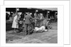Mechanic working on a Lea Francis J type at the JCC Double Twelve race, Brooklands, May 1931 by Bill Brunell