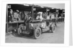 Clive Gallop and Leon Cushman's Aston Martin in the pits, JCC Double Twelve race, Brooklands, 1931 by Bill Brunell