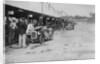 Austin Ulster and MG C type in the pits at the JCC Double Twelve race, Brooklands, 8/9 May 1931 by Bill Brunell