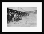 Austin Ulster and MG C type in the pits at the JCC Double Twelve race, Brooklands, 8/9 May 1931 by Bill Brunell