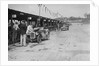 Austin Ulster and MG C type in the pits at the JCC Double Twelve race, Brooklands, 8/9 May 1931 by Bill Brunell