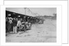 Austin Ulster and MG C type in the pits at the JCC Double Twelve race, Brooklands, 8/9 May 1931 by Bill Brunell