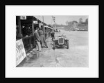 Austin Ulster of ECH Randall and WE Harker in the pits, JCC Double Twelve race, Brooklands, 1931 by Bill Brunell